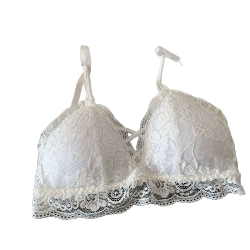 Najlon čipkani grudnjak s tubastim gornjim dijelom, 3/4 košarice, tanke oblikovane košarice, prozračan