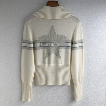 Pletený kardigán s kapucňou a zipsom, geometrický vzor, vlna s kašmírom (<30% kašmír), polo golier, voľný strih