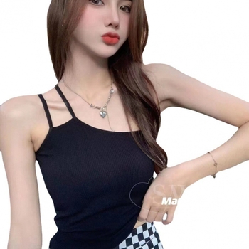 Top tubular pentru bust, nylon, cupă triunghiulară, cupă subțire modelată, stil beauty-back, inspirație japoneză-coreeană