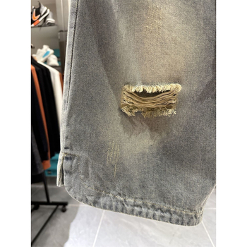 Pánske rifľové šortky, High Street štýl, voľný strih, šnúrkové zapínanie, dĺžka po kolená