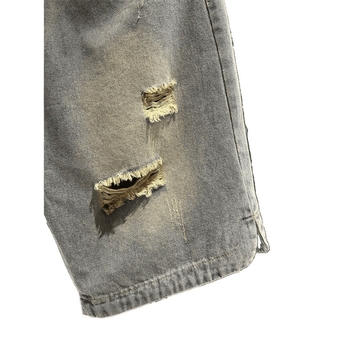 Pánske rifľové šortky, High Street štýl, voľný strih, šnúrkové zapínanie, dĺžka po kolená