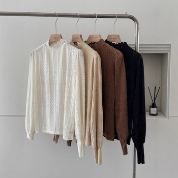 Alap felső kapucnival, spandex keverék, hosszú ujjú, félmagas gallér