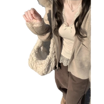 Dámske tričko s dlhými rukávmi zo zmesi kašmíru a polyesteru, jednobarevné, V-krk, úzky strih