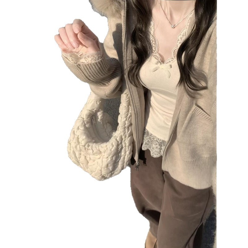 Dámske tričko s dlhými rukávmi zo zmesi kašmíru a polyesteru, jednobarevné, V-krk, úzky strih