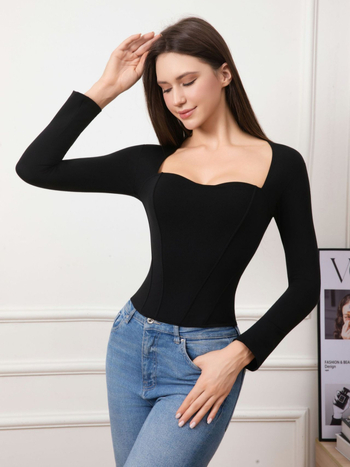 Nayisen Ženski pulover-top, europski i američki stil, Slim Fit, Lyocell 80-90% + Polyester, Obična duljina 50–65 cm