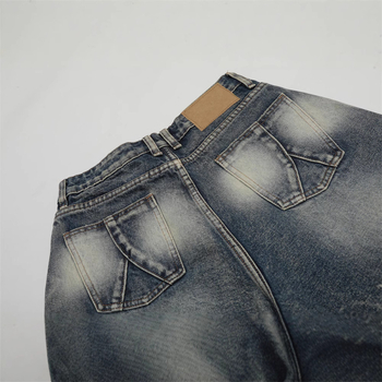 Muške traperice ravnog kroja, high street stil, 77,7% pamuk, proljeće 2025 izdanje