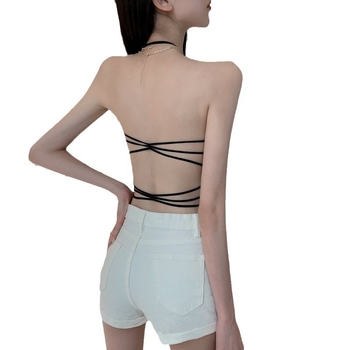 Strapless bustier od ice silk, lijepog leđa, 3/4 šalica, oblikovane čašice s gornjom tankom i donjom debelom, glavni materijal nylon 80–90%