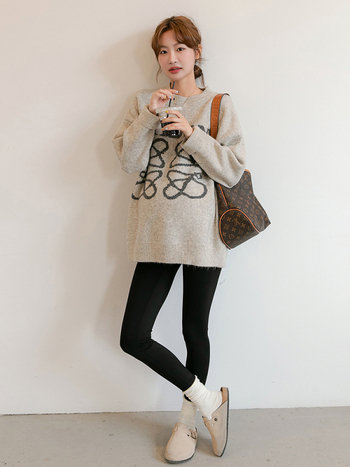 Trudnički pleteni džemper od akrila, jesen-zima 2024, korejsko-japanski ležerni stil, dugi rukavi