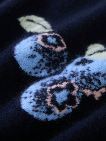 Ženski kašmir džemper - okrugli izrez, dugi rukavi, lagana pletenina, 95% kašmir, standardni kroj