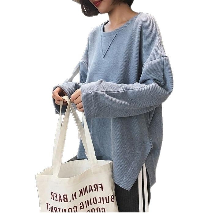 Majica za dojenje - pamuk-viskoza mješavina, 30–50% viskoze, dugi rukavi, okrugli ovratnik, srednja duljina, otvor za dojenje, casual stil