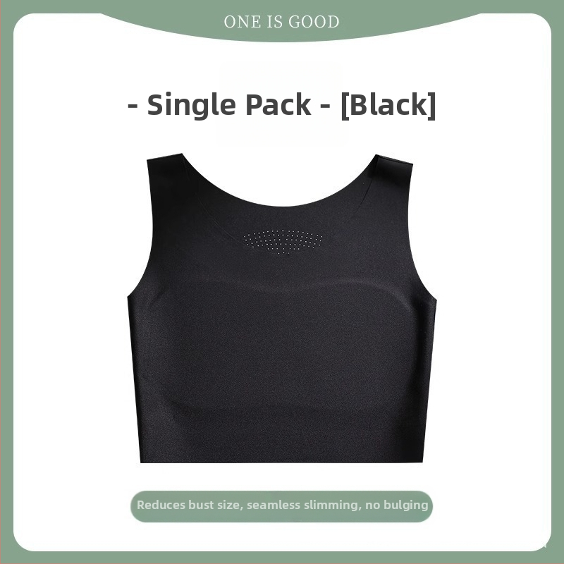 Podprsenka v štýle vest, bezšvová z nylonu, s plnými košíčkami a tenkými tvarovanými košíčkami, dĺžka v páse, priedušná a neviditeľná pre formovanie tela