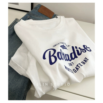 Majica za dojenje, udobna silueta, pamuk, kratki rukavi, okrugli izrez