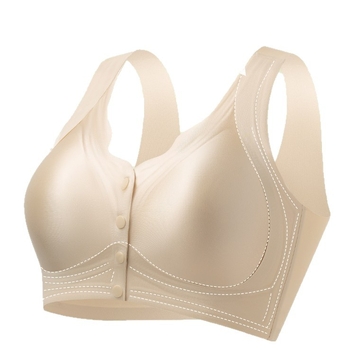 Bezšavni grudnjak za dojenje s prednjim zatvaračem, Ice Silk tkanina, bežični, srednje oblikovane košarice