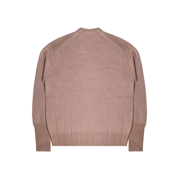 Džemper od kašmira s jacquard geometrijskim uzorkom, okrugli izrez, opušten kroj, dugi rukavi