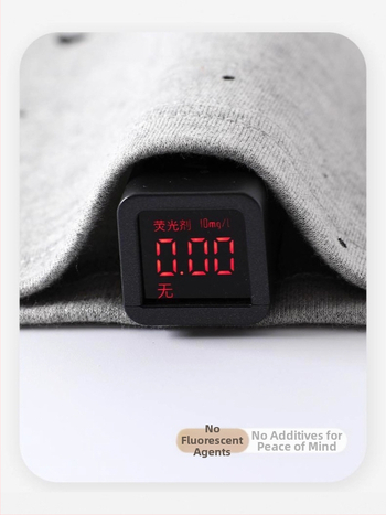 Nėštukės pižama maitinti krūtis su krūties pagalvėlėmis — dviejų dalių komplektas, ilgomis rankovėmis, V formos kaklo iškirptė, geometrinis raštas, medvilnės-poliesterio su spandeksu