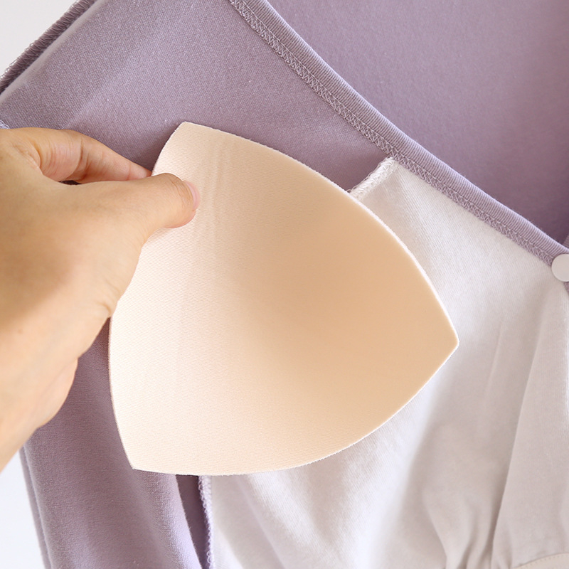 Top za dojenje – pamuk s udjelom spandeksa, dugi rukav, V-dekolte, jesen 2024