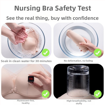 Barojošs krūšturis no neilona auduma, plānas formētas kupas, bez metāla stieņa, fiksētas dubultās siksnas, piemērots barošanai