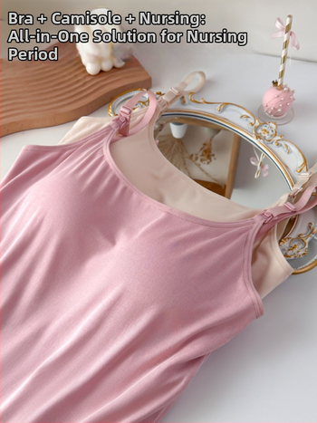 Nėščiųjų žindymo top be siūlių su įdėklu krūtims – modalinės medžiagos, sling stilius