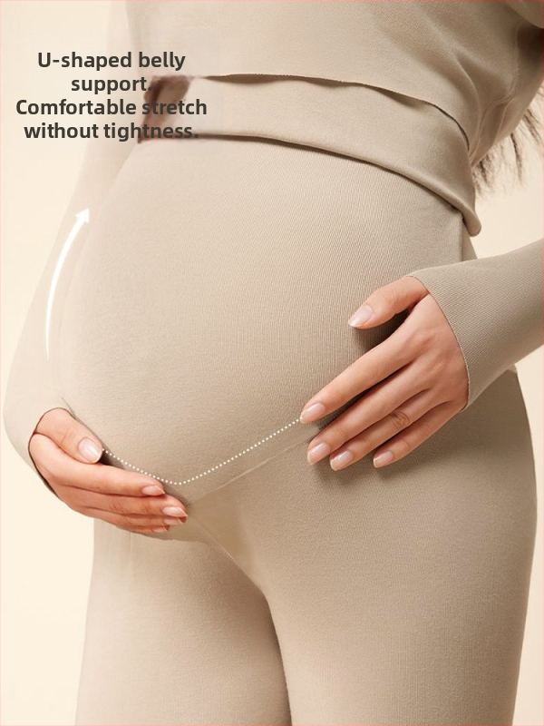 Grūtniecības antibakteriālais termiskās apakšveļas komplekts barošanai, 3/4 piedurknēm, apaļš kakls, poliesters 90–95%