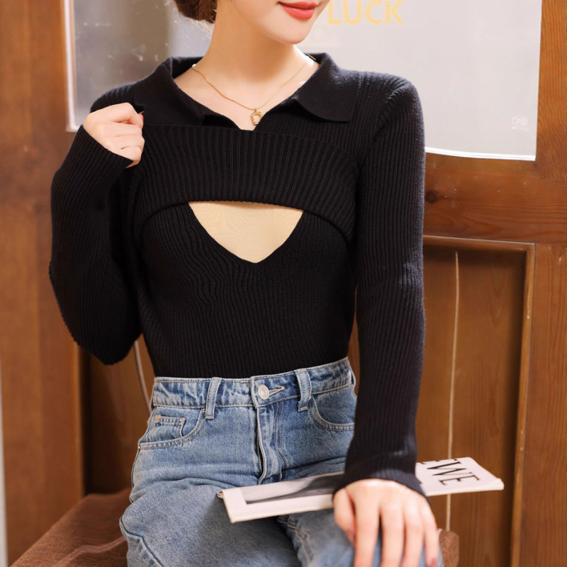 Zīdīšanai paredzēts džemperis ar apkakli, garas piedurknes, brīvs piegriezums, zīdīšanas atvērums, poliester Core-spun audums