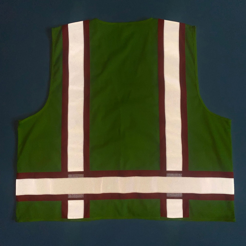 ROSUN ANSI certificirani reflektirajući prsluk s više džepova, podstavljen