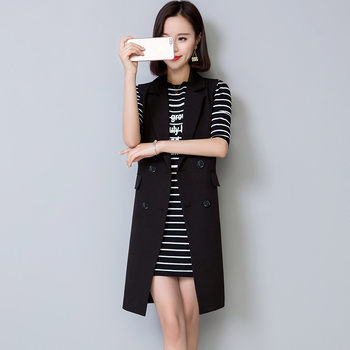 Dámsky vest v štýle cardigan, s golierom saka, jednobarevný polyester (>95%), jar 2024.