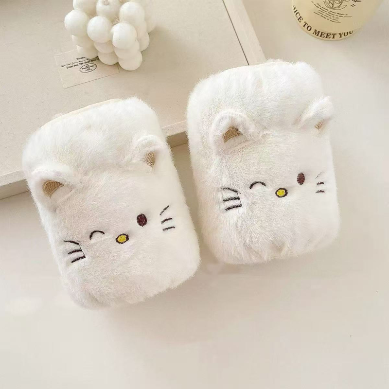 Manșete universale din cașmir, anti-murdărire pentru geacă de iarnă, broderie cu model desen animat