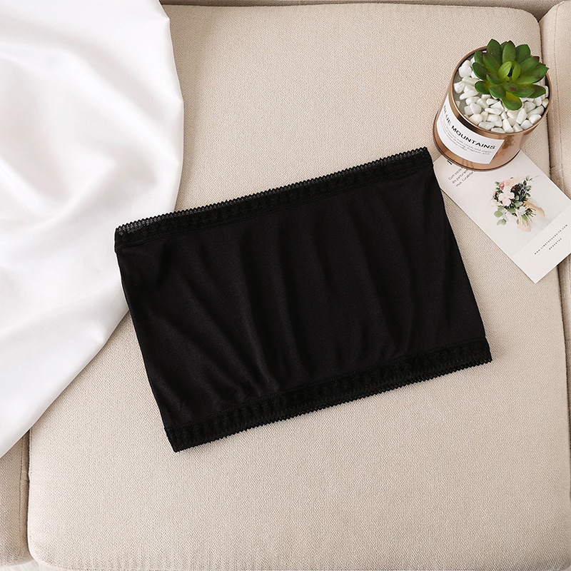 Svilen strapless wrap za grudi, potpuno košarice, tanko oblikovane košarice, protuklizno, korsetski stil