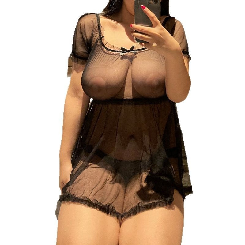 Prozirna ženska donja od poliestera, proziran top za spavanje, tanki materijal 101–120 g/m², 95–100% poliestera, proljeće 2025 izlazak