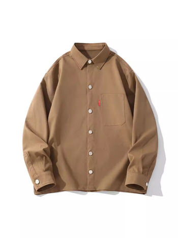 Munkaruha hosszú ujjú ing reveres gallérral, lélegző poliészter anyag, laza szabás, 2024 őszi bevezetés