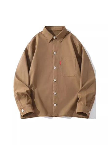 Munkaruha hosszú ujjú ing reveres gallérral, lélegző poliészter anyag, laza szabás, 2024 őszi bevezetés