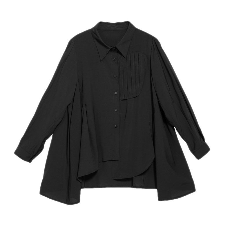 Pamukasta košulja s dugim rukavima, slobodan kroj, street hipster stil