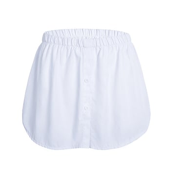 Шифонова пола А-линия миди, солиден цвят, обработка на ръба, ацетатни влакна 80–90%