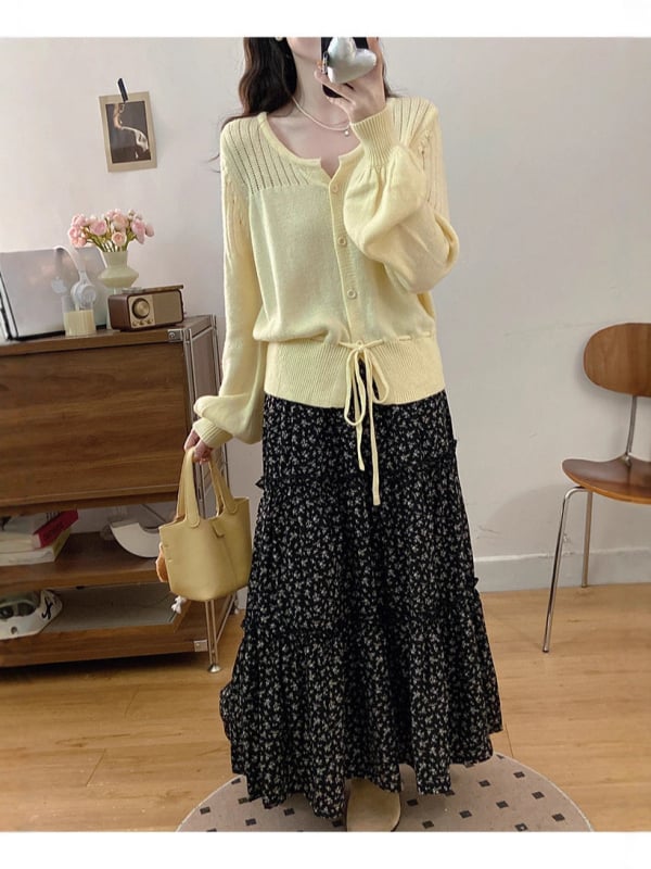 Sukňový kostým s dlhým rukávom a dlhou sukňou, polyester 90–95%, jeseň 2025