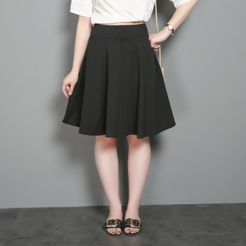 Suknja s rubom lišća lotosa, uvijeni pleteni materijal, poliester, proljeće 2025