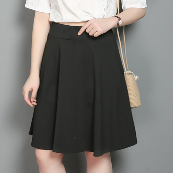 Suknja s rubom lišća lotosa, uvijeni pleteni materijal, poliester, proljeće 2025