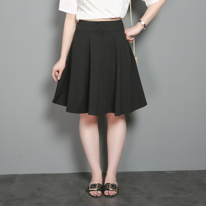 Suknja s rubom lišća lotosa, uvijeni pleteni materijal, poliester, proljeće 2025