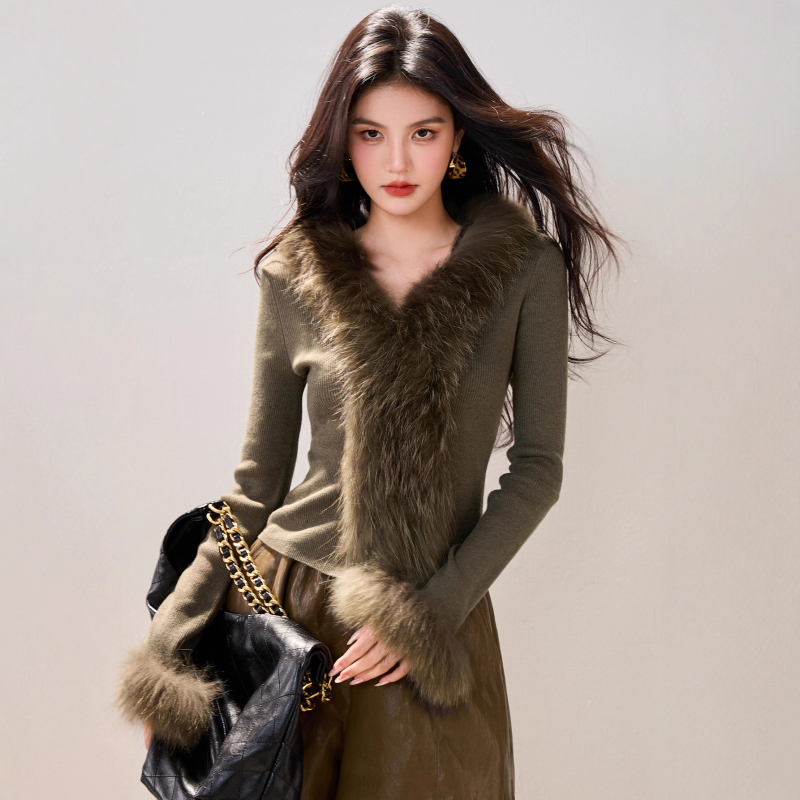 Pleteni kardigan s kapuljačom i polo ovratnikom, dugi rukavi, standardna duljina, mješavina ovčje vune s viskozom i spandexom