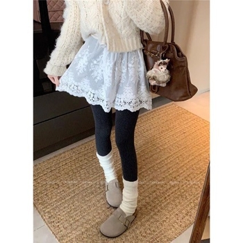 Φούστα Α γραμμής με στρωματοποιημένο σχέδιο που καλύπτει τους γοφούς - Πολυεστέρας με Σπαντέξ, χωρίς σιδέρωμα, μικροελαστική