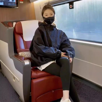 Napsugárvédő kapucnis dzseki, laza szabás, hosszú ujjak, koreai stílus, UPF30+