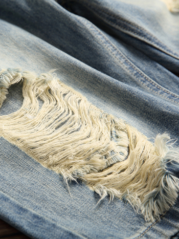 Férfi pamut Cowboy farmernadrág – egyenes szabás, eredeti dizájn, négy évszakos viselet