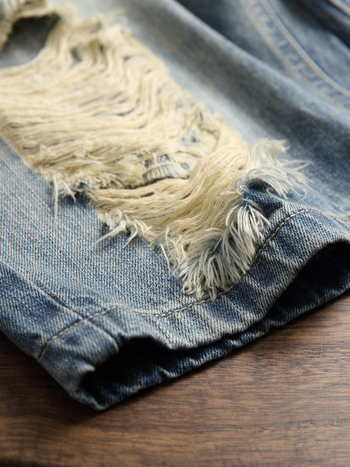 Férfi pamut Cowboy farmernadrág – egyenes szabás, eredeti dizájn, négy évszakos viselet