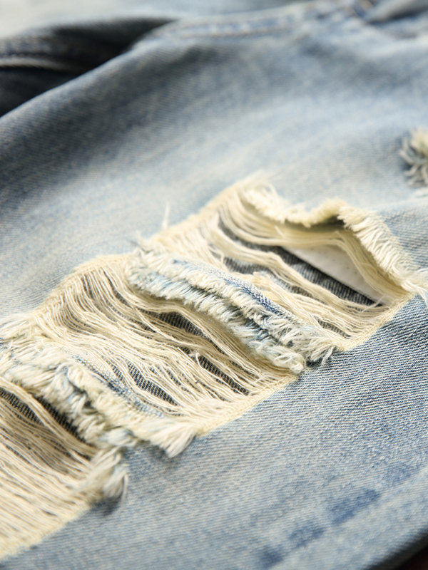 Férfi pamut Cowboy farmernadrág – egyenes szabás, eredeti dizájn, négy évszakos viselet