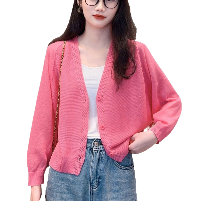 Plusz méretű női kardigán batwing ujjú, védelem a naptól UPF30+, könnyű poliészter-viszkóz keverék, hosszú ujjú, hossz 50–65 cm