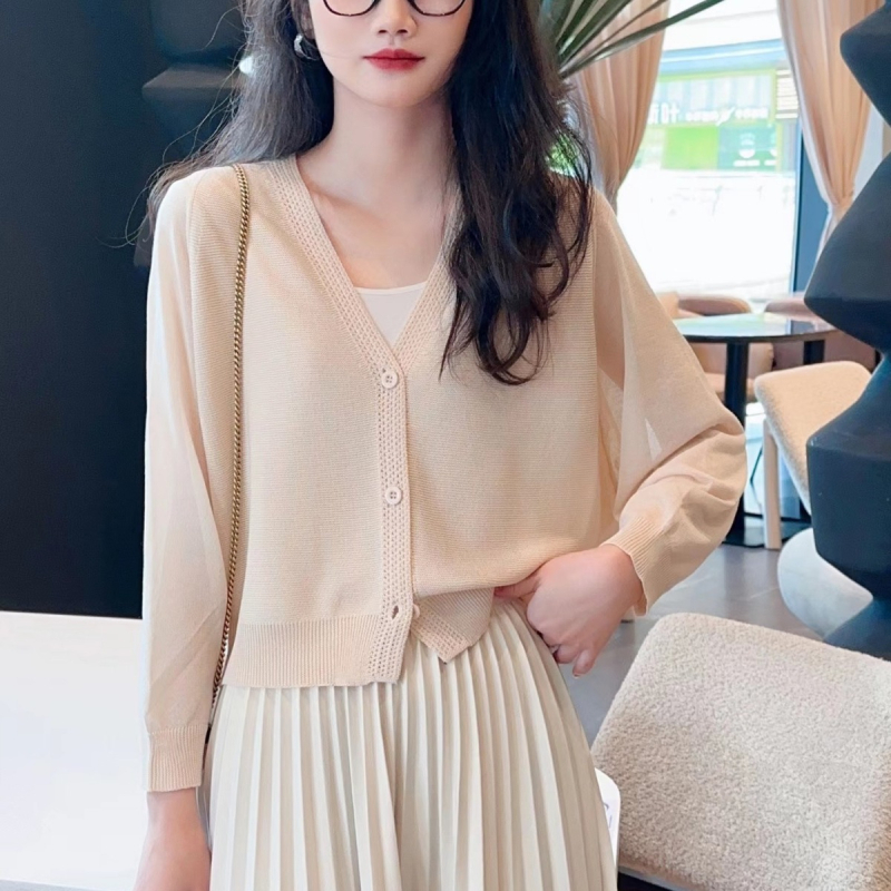 Plusz méretű női kardigán batwing ujjú, védelem a naptól UPF30+, könnyű poliészter-viszkóz keverék, hosszú ujjú, hossz 50–65 cm