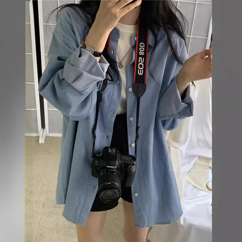 Ženski kardigan s reverom, slobodan kroj, srednja duljina, korejski stil, UV zaštita