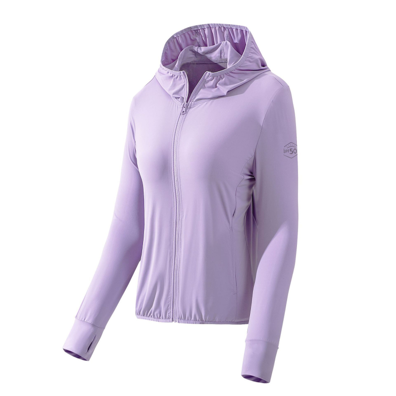 Unisex vanjski windbreaker s kapuljačom, UPF50 zaštita od UV zraka, brzo sušenje, prozračan, Spandex tkanina