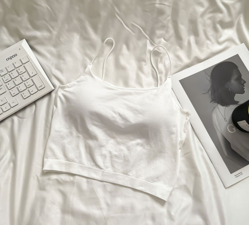 Strapless Bustier Camisole με κενό πίσω, 1/2 κύπελλο, νάιλον 90–95%