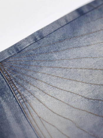 Unisex traperice kratke hlače - vintage oprane, izlizane, ravnog kroja, duljina pet inča, 85% pamuka