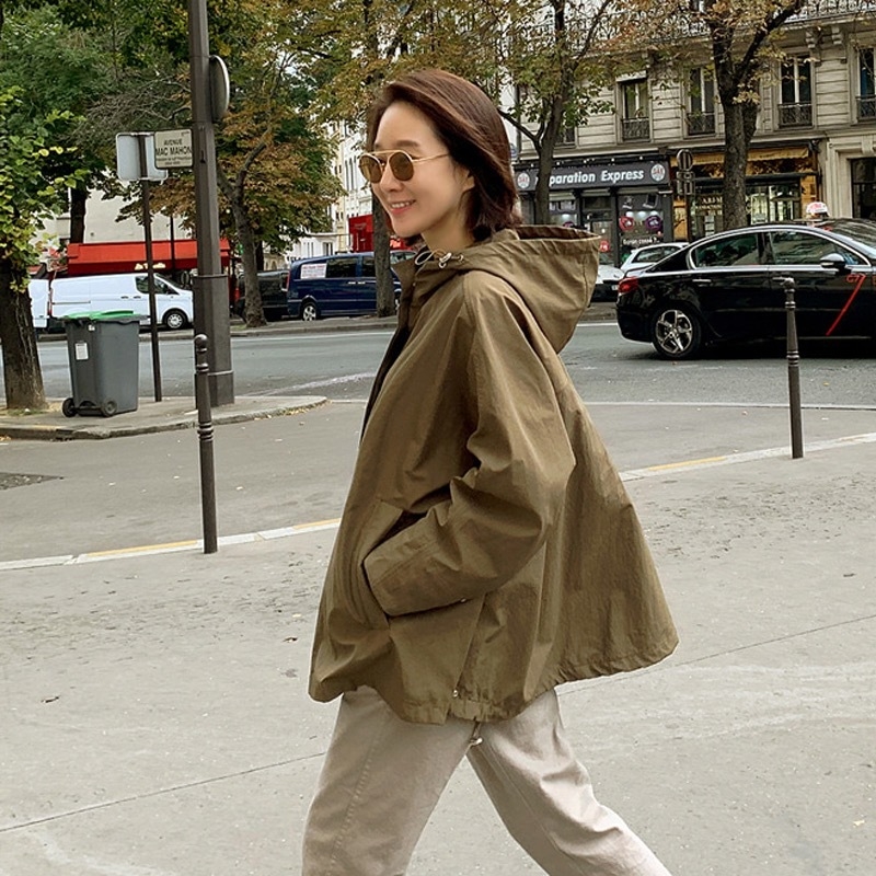 Kabát chenille anyagú spandex-szövettel, POLO gallér, Royal Sister Wind stílus